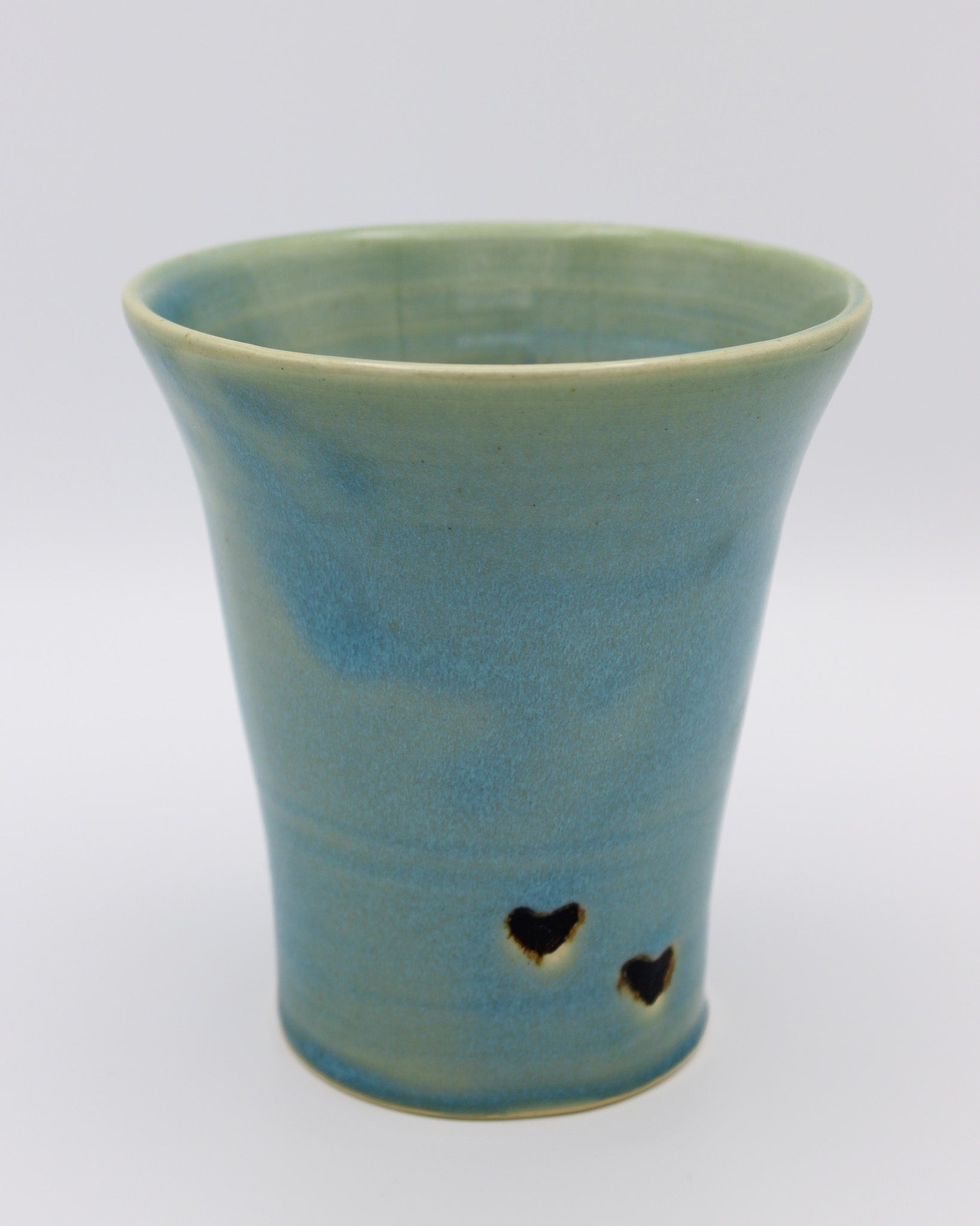 Iron Heart Vase, Blue